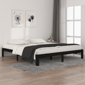 Estructura de cama madera maciza Super King 180x200 cm de , Camas y somieres - Ref: Foro24-810384, Precio: 127,99 €, Descuent...