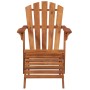 Adirondack garden chair with footrest in solid acacia wood by , Loungers - Ref: Foro24-44117, Price: 251,87 €, Discount: %