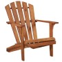 Adirondack garden chair with footrest in solid acacia wood by , Loungers - Ref: Foro24-44117, Price: 251,87 €, Discount: %