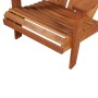 Adirondack garden chair with footrest in solid acacia wood by , Loungers - Ref: Foro24-44117, Price: 251,87 €, Discount: %