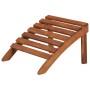 Adirondack garden chair with footrest in solid acacia wood by , Loungers - Ref: Foro24-44117, Price: 251,87 €, Discount: %