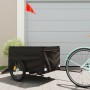 Black iron bicycle trailer 45 kg by , Bicycle trailers - Ref: Foro24-94094, Price: 98,86 €, Discount: %