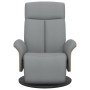 Sillón reclinable con reposapiés tela gris claro de , Sillones - Ref: Foro24-356521, Precio: 234,99 €, Descuento: %