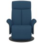 Blue fabric recliner with footrest by , Armchairs - Ref: Foro24-356528, Price: 234,99 €, Discount: %