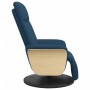 Blue fabric recliner with footrest by , Armchairs - Ref: Foro24-356528, Price: 234,99 €, Discount: %