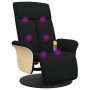 Relax-Massagesessel mit Fußstütze aus schwarzem Stoff von , Sessel - Ref: Foro24-356535, Preis: 253,48 €, Rabatt: %