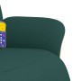 Recliner massage chair with footrest dark green fabric by , Armchairs - Ref: Foro24-356537, Price: 252,97 €, Discount: %