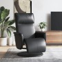 Recliner chair with footrest in black synthetic leather by , Armchairs - Ref: Foro24-356549, Price: 206,70 €, Discount: %