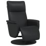 Recliner chair with footrest in black synthetic leather by , Armchairs - Ref: Foro24-356549, Price: 206,70 €, Discount: %