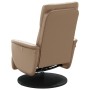 Sillón reclinable masaje reposapiés cuero sintético capuchino de , Sillones - Ref: Foro24-356556, Precio: 228,51 €, Descuento: %