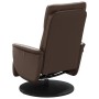 Sillón reclinable masaje con reposapiés cuero sintético marrón de , Sillones - Ref: Foro24-356554, Precio: 226,33 €, Descuent...