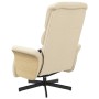 Recliner massage chair with footrest cream fabric by , Armchairs - Ref: Foro24-356619, Price: 249,24 €, Discount: %