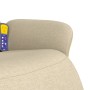 Relax-Massagesessel mit Fußstütze aus cremefarbenem Stoff von , Sessel - Ref: Foro24-356619, Preis: 249,24 €, Rabatt: %