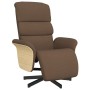 Sillón reclinable con reposapiés tela marrón de , Sillones - Ref: Foro24-356604, Precio: 232,99 €, Descuento: %