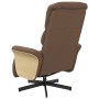 Sillón reclinable con reposapiés tela marrón de , Sillones - Ref: Foro24-356604, Precio: 232,99 €, Descuento: %