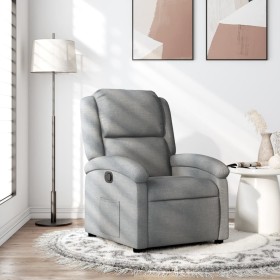 Sillón reclinable de tela gris claro de , Sillones - Ref: Foro24-371751, Precio: 224,46 €, Descuento: %