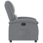 Sillón reclinable de tela gris claro de , Sillones - Ref: Foro24-371751, Precio: 218,99 €, Descuento: %