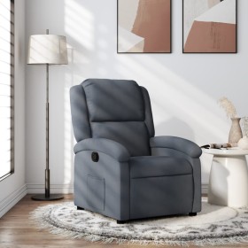 Dark Gray Velvet Recliner by , Armchairs - Ref: Foro24-371798, Price: 234,98 €, Discount: %