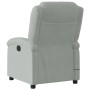 Light gray velvet massage recliner by , Armchairs - Ref: Foro24-371808, Price: 237,28 €, Discount: %