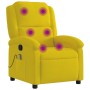 Yellow Velvet Reclining Massage Chair by , Armchairs - Ref: Foro24-371815, Price: 235,89 €, Discount: %