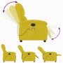 Yellow Velvet Reclining Massage Chair by , Armchairs - Ref: Foro24-371815, Price: 235,89 €, Discount: %