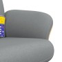 Recliner massage chair with footrest light gray fabric by , Armchairs - Ref: Foro24-356542, Price: 187,96 €, Discount: %