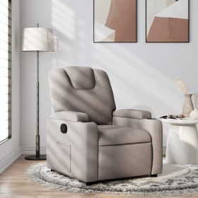 Sillón reclinable de tela gris taupe de , Sillones - Ref: Foro24-372373, Precio: 217,99 €, Descuento: %