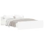 Estructura de cama con cabecero y piecero blanco 140x200 cm de , Camas y somieres - Ref: Foro24-3203747, Precio: 163,91 €, De...