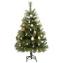 Árbol Navidad artificial con bisagras 150 LED y bolas 120 cm de , Arboles de navidad - Ref: Foro24-3210191, Precio: 77,44 €, ...