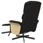 Sillón reclinable con reposapiés tela negro de , Sillones - Ref: Foro24-356612, Precio: 177,65 €, Descuento: %