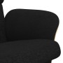 Sillón reclinable con reposapiés tela negro de , Sillones - Ref: Foro24-356612, Precio: 177,65 €, Descuento: %