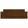 Bed frame with brown oak headboard and footboard 140x200 cm by , Beds and slatted bases - Ref: Foro24-3203753, Price: 160,92 ...