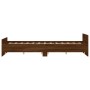 Bed frame with brown oak headboard and footboard 140x200 cm by , Beds and slatted bases - Ref: Foro24-3203753, Price: 160,92 ...