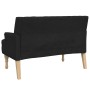 Banco con cojines tela negro 113x64,5x75,5 cm de , Bancos - Ref: Foro24-372132, Precio: 175,41 €, Descuento: %