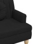 Bench with black fabric cushions 113x64.5x75.5 cm by , Banks - Ref: Foro24-372132, Price: 175,41 €, Discount: %