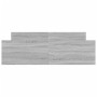 Sonoma gray bed frame with headboard and footboard 160x200 cm by , Beds and slatted bases - Ref: Foro24-3203766, Price: 169,3...