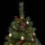 Artificial Christmas tree with hinges 150 LED and balls 120 cm by , Christmas trees - Ref: Foro24-3210187, Price: 54,35 €, Di...