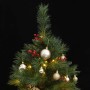 Árbol Navidad artificial con bisagras 150 LED y bolas 120 cm de , Arboles de navidad - Ref: Foro24-3210193, Precio: 59,73 €, ...