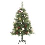 Künstlicher Weihnachtsbaum mit Scharnieren 150 LED und Kugeln 120 cm von , Weihnachtsbäume - Ref: Foro24-3210193, Preis: 59,7...