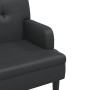 Banco con respaldo cuero sintético negro 112x65,5x75 cm de , Bancos - Ref: Foro24-372153, Precio: 160,47 €, Descuento: %