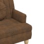 Bench with brown synthetic suede cushions 113x64.5x75.5 cm by , Banks - Ref: Foro24-372139, Price: 187,09 €, Discount: %