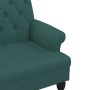 Bench with backrest dark green fabric 120x62x75.5 cm by , Banks - Ref: Foro24-372124, Price: 173,16 €, Discount: %