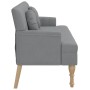 Bench with cushions light gray fabric 113x64.5x75.5 cm by , Banks - Ref: Foro24-372130, Price: 175,41 €, Discount: %