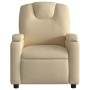 Cream Fabric Reclining Massage Chair by , Armchairs - Ref: Foro24-372386, Price: 211,27 €, Discount: %