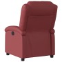 Sillón reclinable de cuero sintético rojo tinto de , Sillones - Ref: Foro24-371779, Precio: 217,68 €, Descuento: %