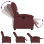 Sillón reclinable de cuero sintético rojo tinto de , Sillones - Ref: Foro24-371779, Precio: 217,68 €, Descuento: %