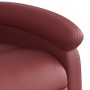 Sillón reclinable de cuero sintético rojo tinto de , Sillones - Ref: Foro24-371779, Precio: 217,68 €, Descuento: %