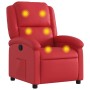 Sillón de masaje reclinable cuero sintético rojo de , Sillones - Ref: Foro24-371787, Precio: 241,95 €, Descuento: %