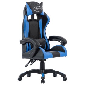 Blue synthetic leather gaming chair by , Office chairs - Ref: Foro24-287976, Price: 140,26 €, Discount: %