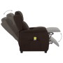 Electric massage chair dark brown fabric by , Electric massage chairs - Ref: Foro24-289791, Price: 141,11 €, Discount: %